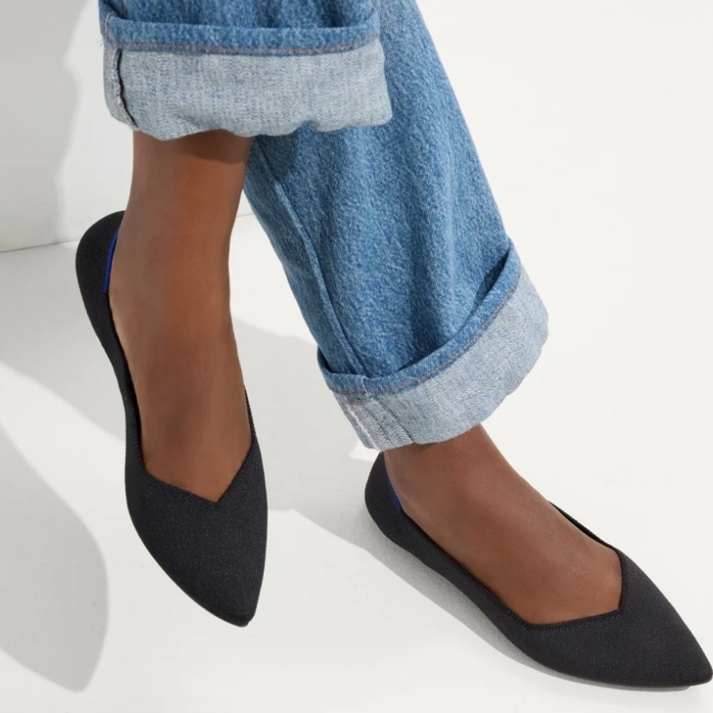 Rothy's The Point in Black Solid